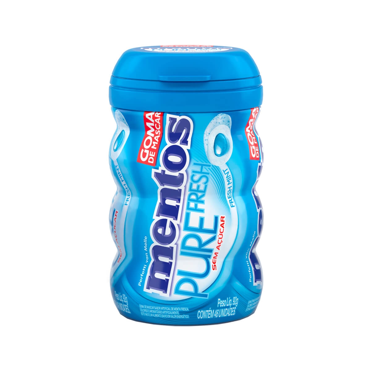 Mentos Pure Fresh Chiclete Sem Açúcar Sabor Fresh Mint com 46 unidades Menor preço em Mentos Pure Fresh Chiclete Sem Açúcar Sabor Fresh Mint com 46 unidades