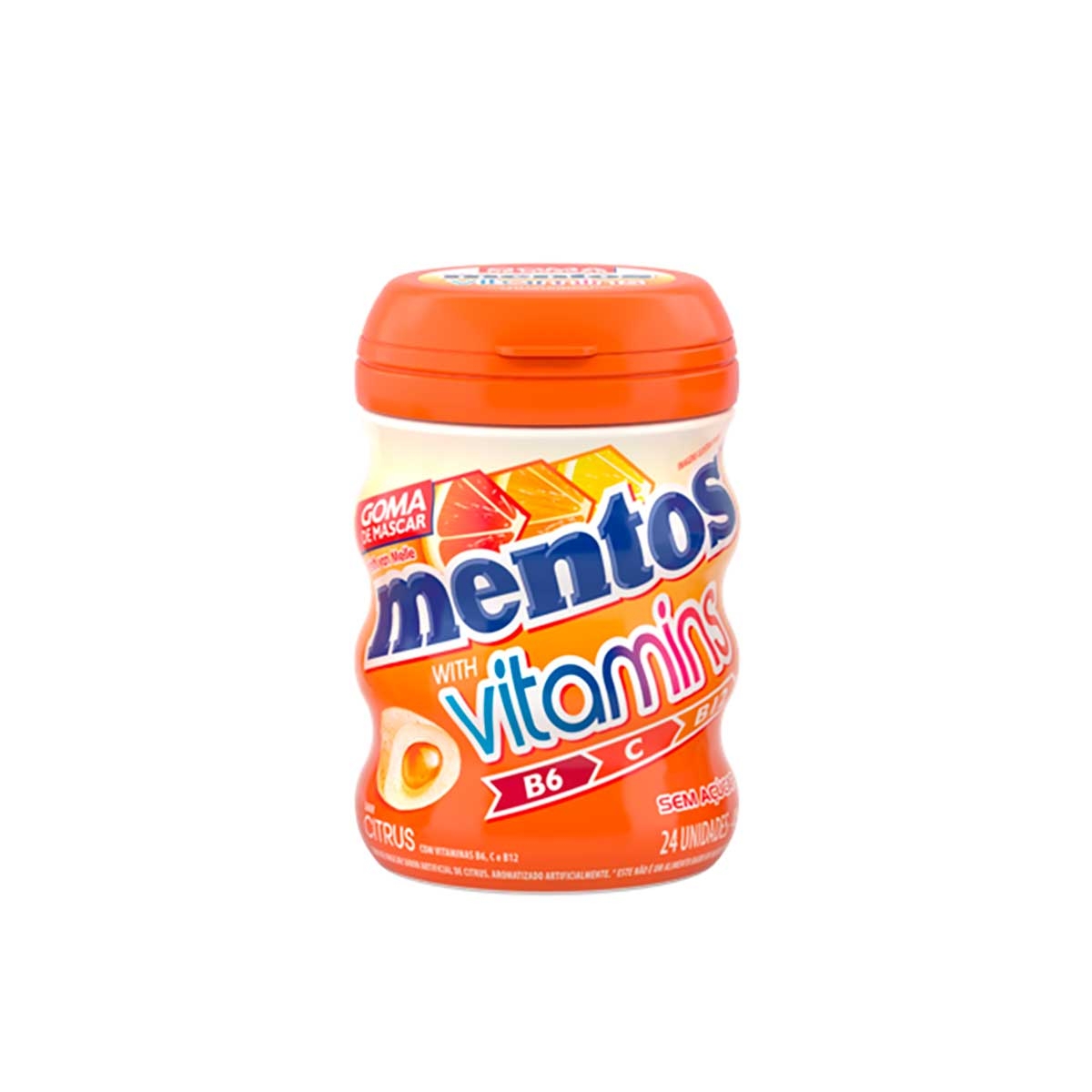 Goma de Mascar Mentos Gum Vitamins 48g