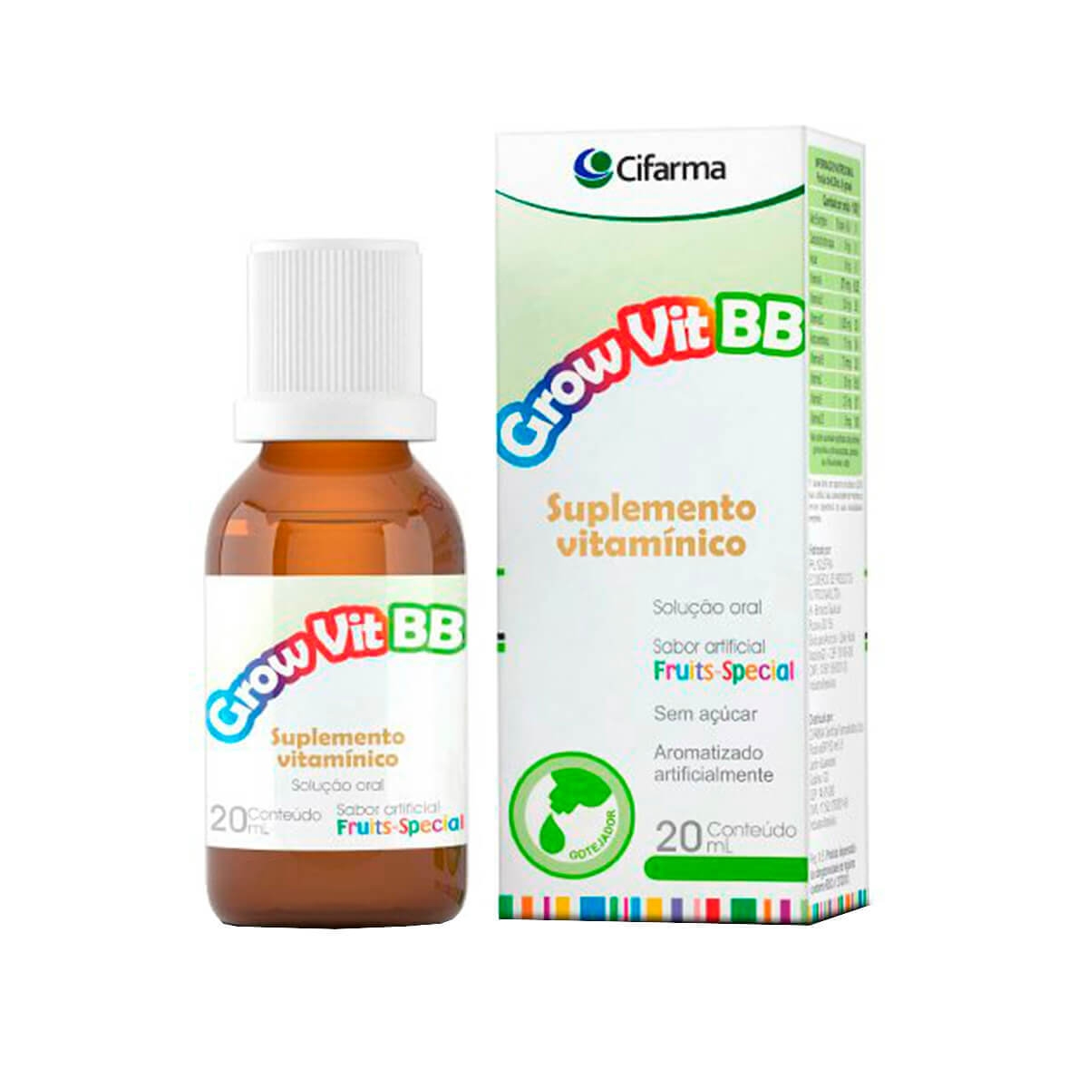 Grow Vit BB 20ml Gotas Cifarma | Droga Raia