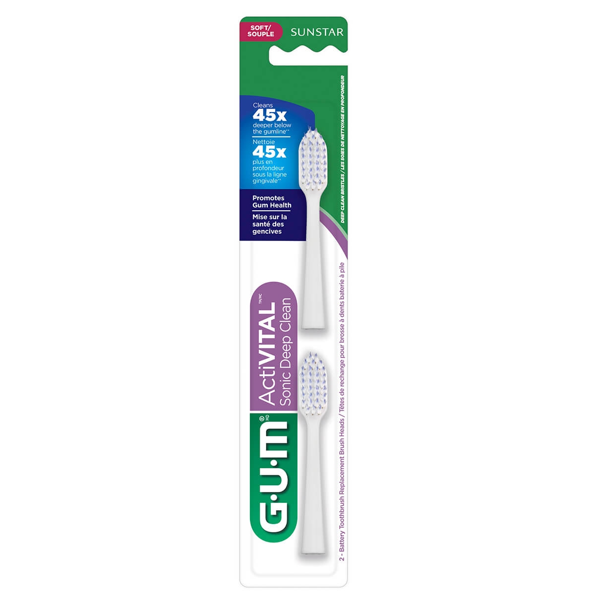 Refil Escova Dental ActiVITAL Sonic Deep Clean Gum 1 Unidade