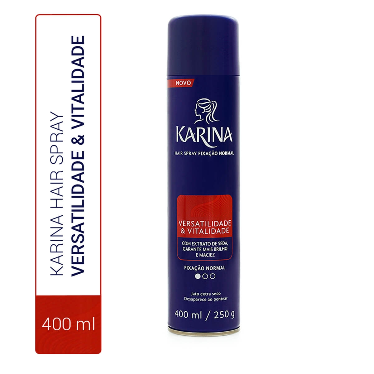 Hair Spray Karina Versatilidade & Vitalidade Fixação Normal com 400ml