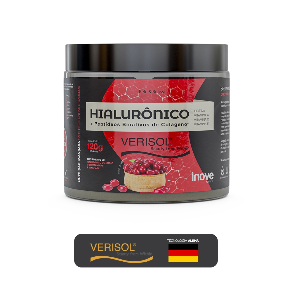 Ácido Hialuronico + Colágeno Verisol Cranberry 120g Inove Nutrition é ruim? Ácido Hialuronico + Colágeno Verisol Cranberry 120g Inove Nutrition é boa?