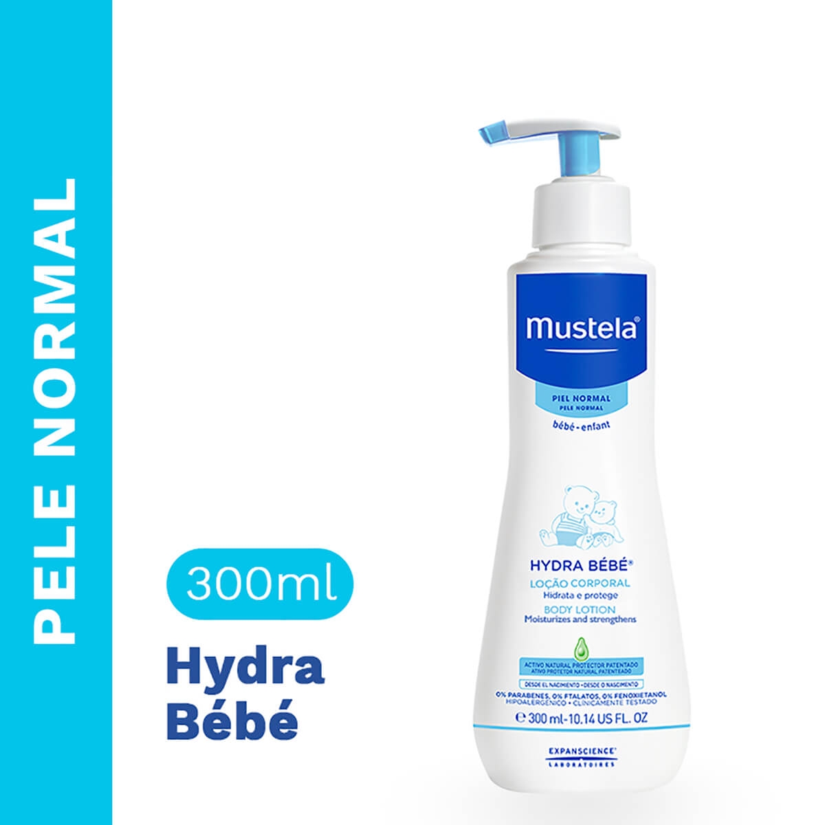 Hidratante Corporal Infantil Mustela Hydra Bebê com 300ml | Droga Raia