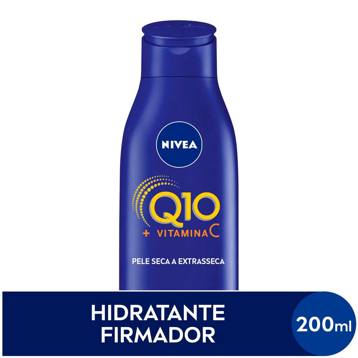 Hidratante Corporal Nivea Firmador Q10 + Vitamina C Pele Seca com 200ml Menor preço em Hidratante Corporal Nivea Firmador Q10 + Vitamina C Pele Seca com 200ml
