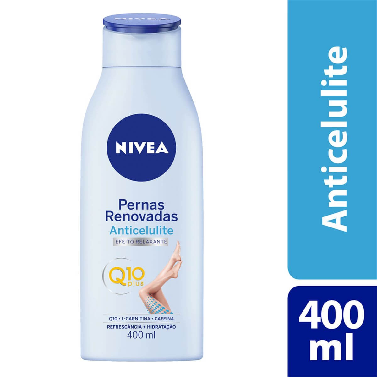 Hidratante Nivea Pernas Renovadas Anticelulite Q10 Plus com 400ml Menor preço em Hidratante Nivea Pernas Renovadas Anticelulite Q10 Plus com 400ml