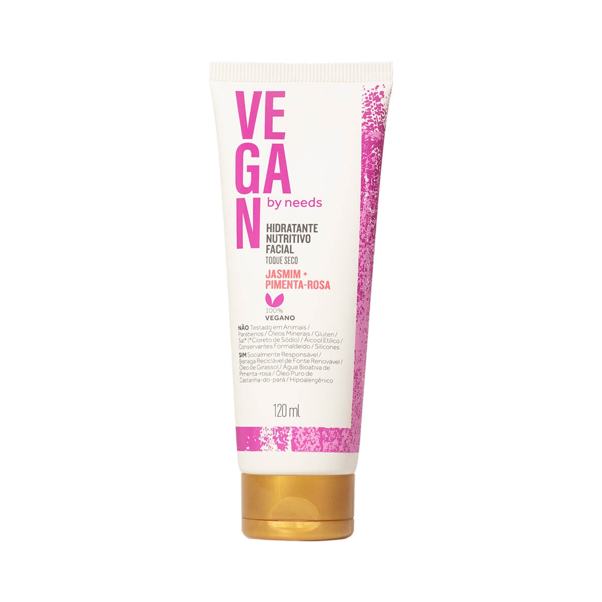 Hidratante Facial Toque Seco Vegan By Needs Jasmin e Pimenta Rosa com 120ml Menor preço em Hidratante Facial Toque Seco Vegan By Needs Jasmin e Pimenta Rosa com 120ml