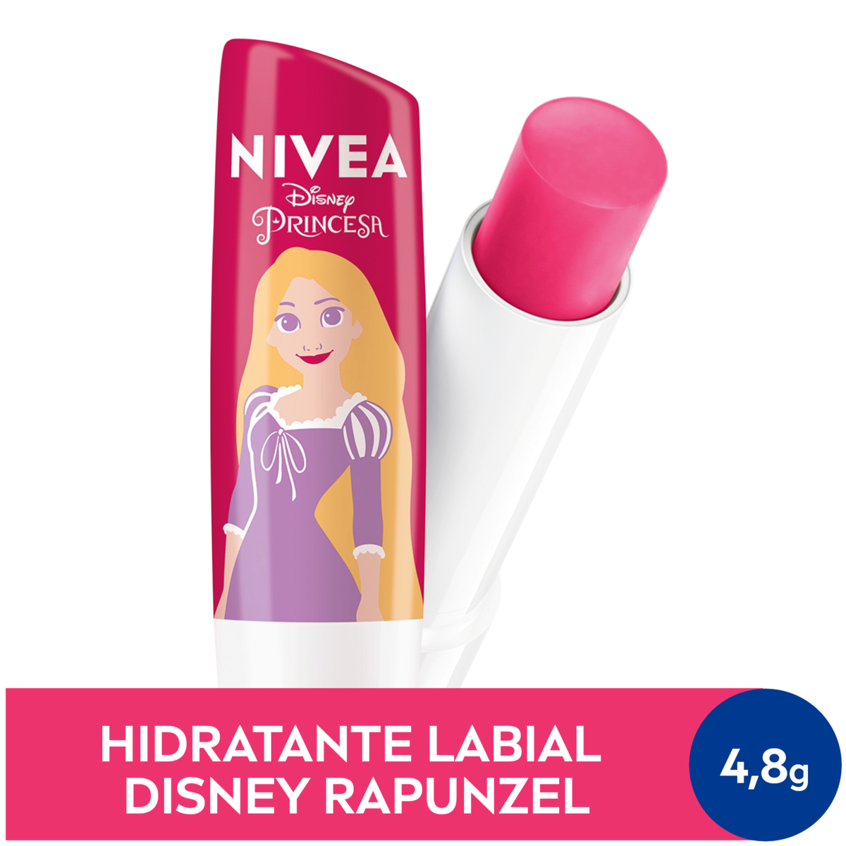 Hidratante Labial Nivea Disney Rapunzel Ed. Limitada Melancia Shine - 4,8g 4,8g