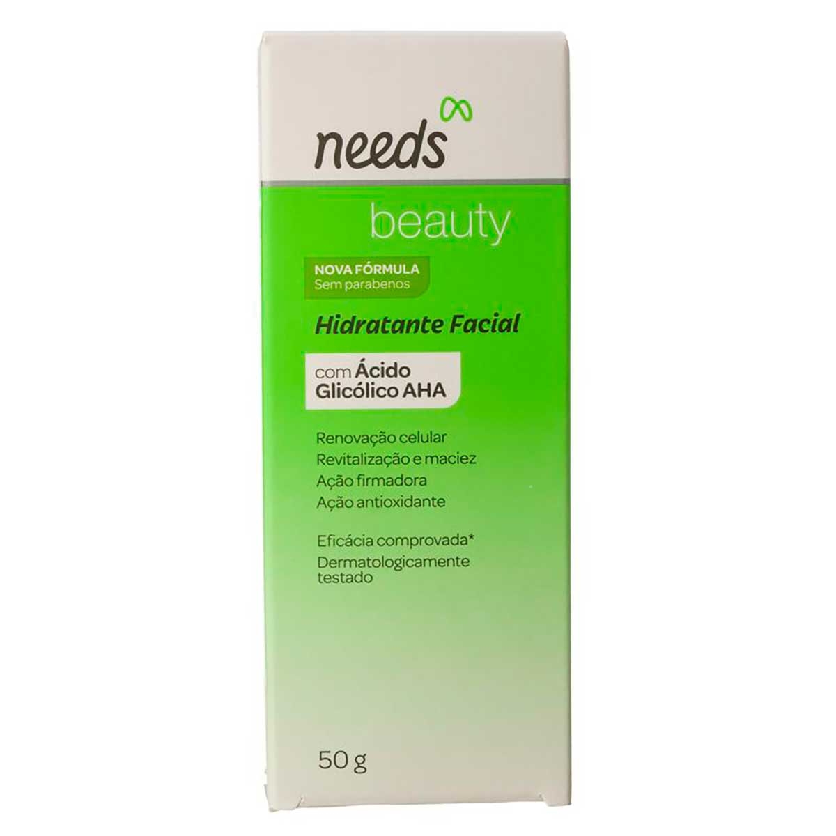 Hidratante Facial Needs Beauty com Ácido Glicólico AHA com 50g Menor preço em Hidratante Facial Needs Beauty com Ácido Glicólico AHA com 50g