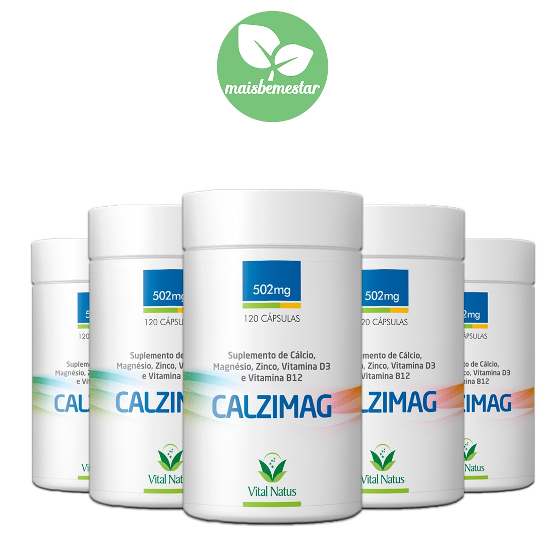 Complesso Magnesio Zinco Calcio Con Vitamina D3 &ndash; 120 Capsule &ndash; Alto Assorbimento
