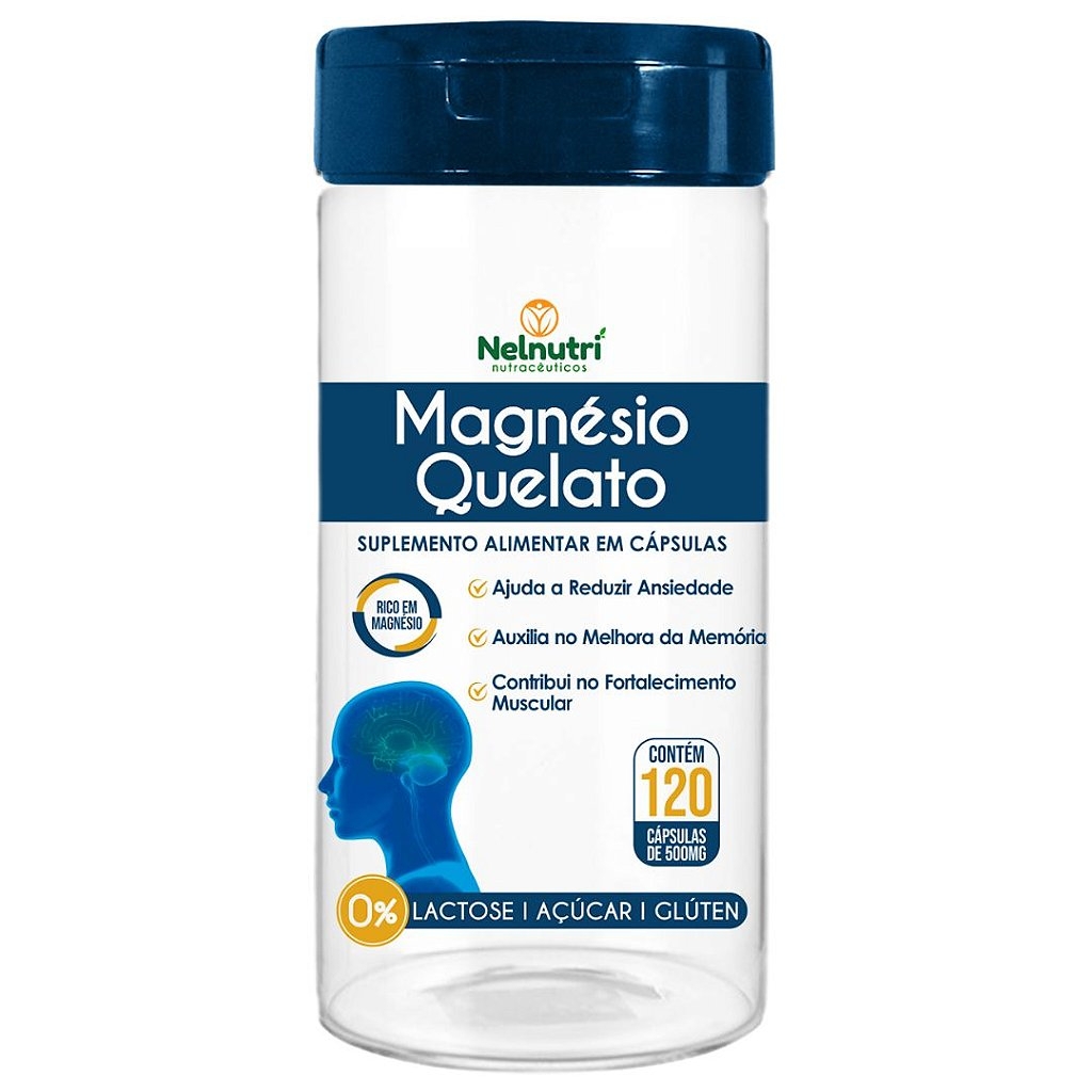 Magnésio Quelato 120 Cáps - Nelnutri é ruim? Magnésio Quelato 120 Cáps - Nelnutri é boa?