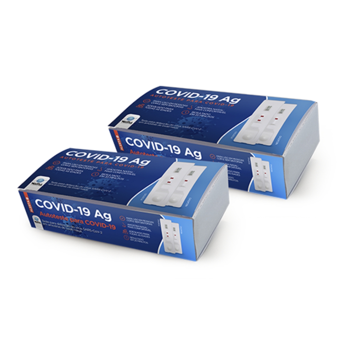 KIT 2UNI AUTOTESTE ANTíGENO COVID-19 - WAMA DIAGNóSTICA