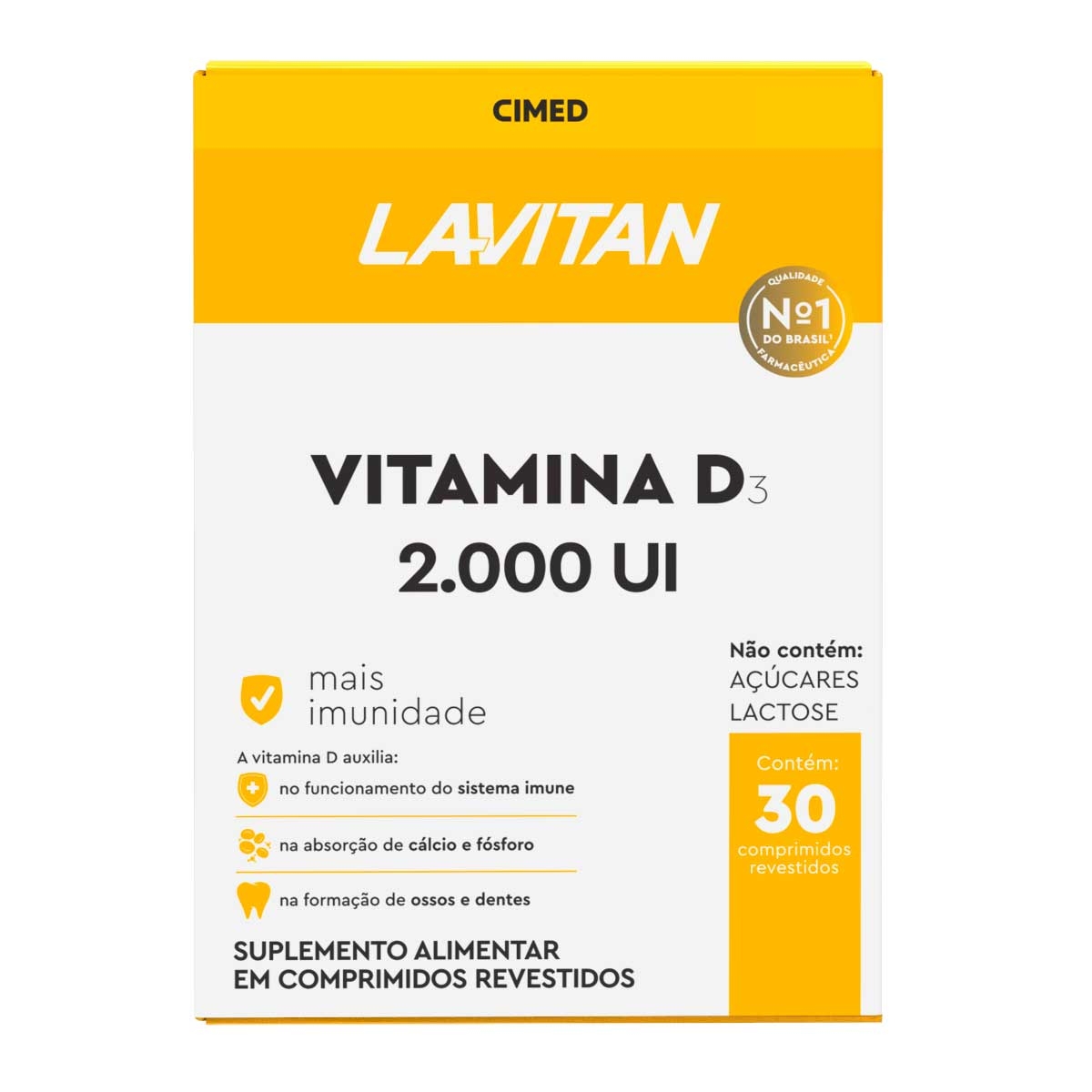 Vitamina D Lavitan Cimed 2000UI 30 comprimidos
