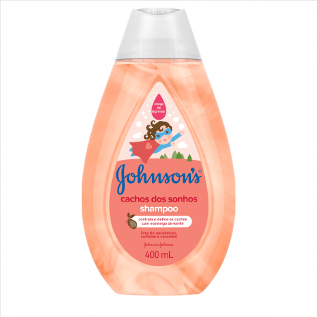 Shampoo Infantil Johnson's Cachos dos Sonhos com 400ml