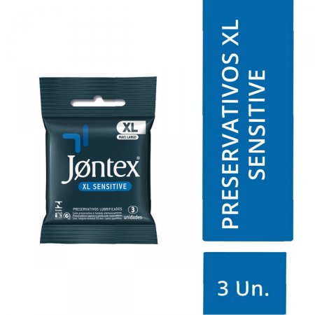 Camisinha Jontex Sensitive XL com 3 unidades
