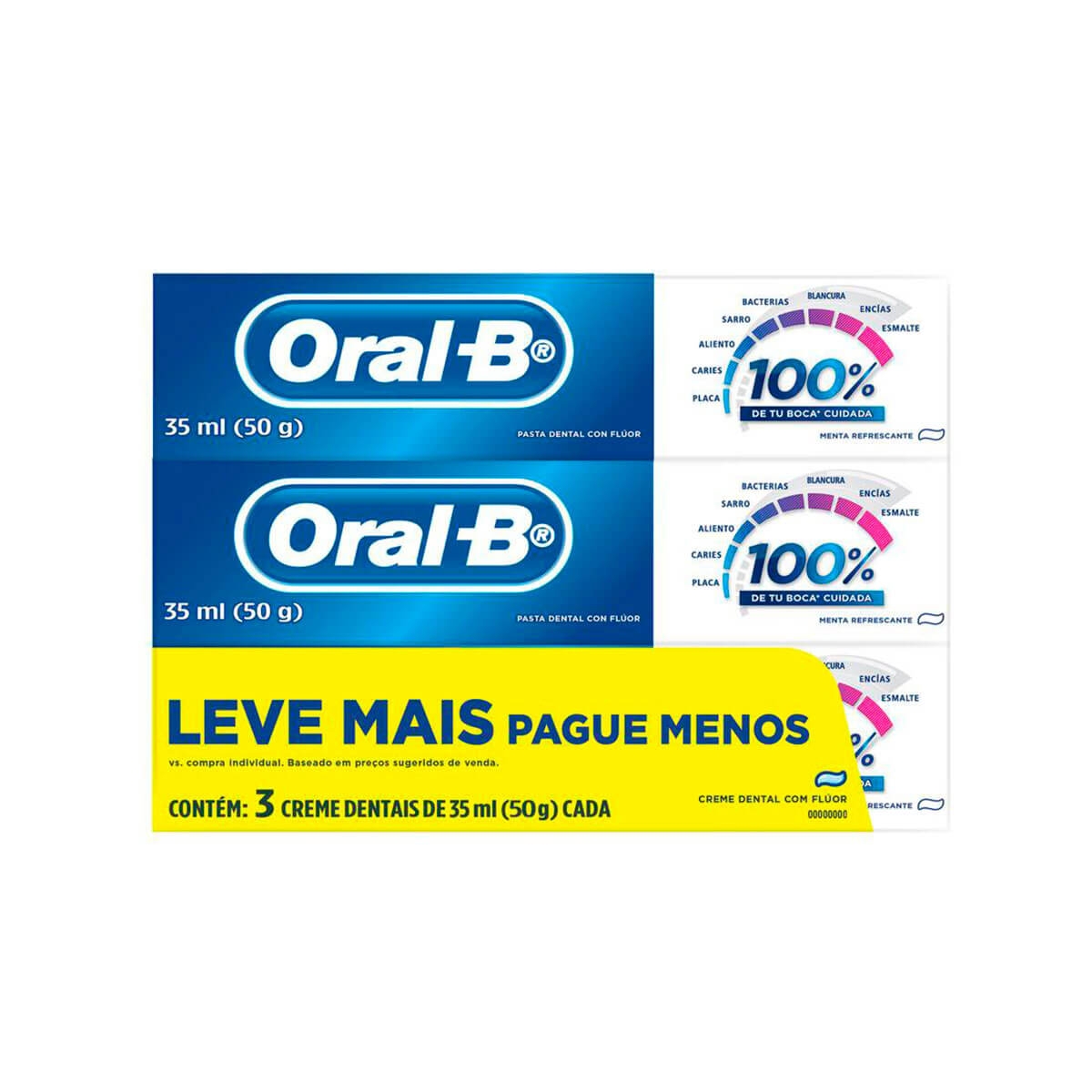 Kit Pasta De Dente Oral B Com Fluor Menta Refrescante Com 3 Oferta Droga Raia Kit Pasta De Dente Oral B Com Fluor Menta Refrescante Com 3 Oferta Droga Raia