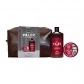 Kit QOD Barber Shop Killer Shampoo com 220ml + Pomada Modeladora com 70g + Nécessaire