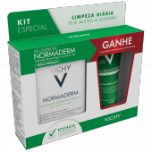 Kit Vichy Normaderm Sabonete Dermatológico em Barra 70g + Gel de Limpeza Profunda 40g
