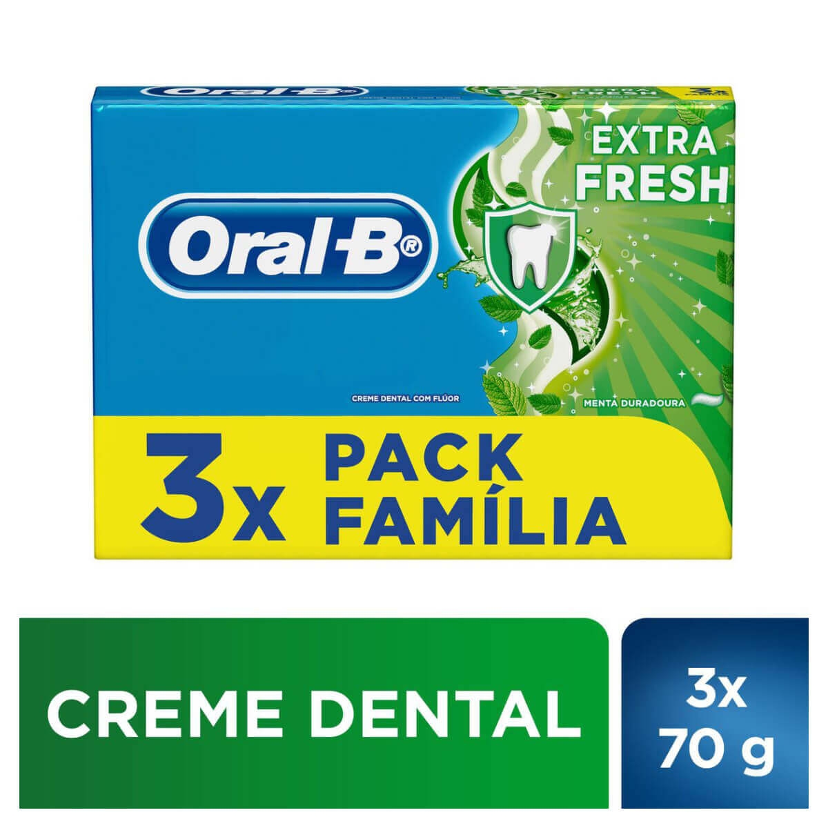 Kit Creme Dental Oral B Extrafresh Menor preço em Kit Creme Dental Oral B Extrafresh
