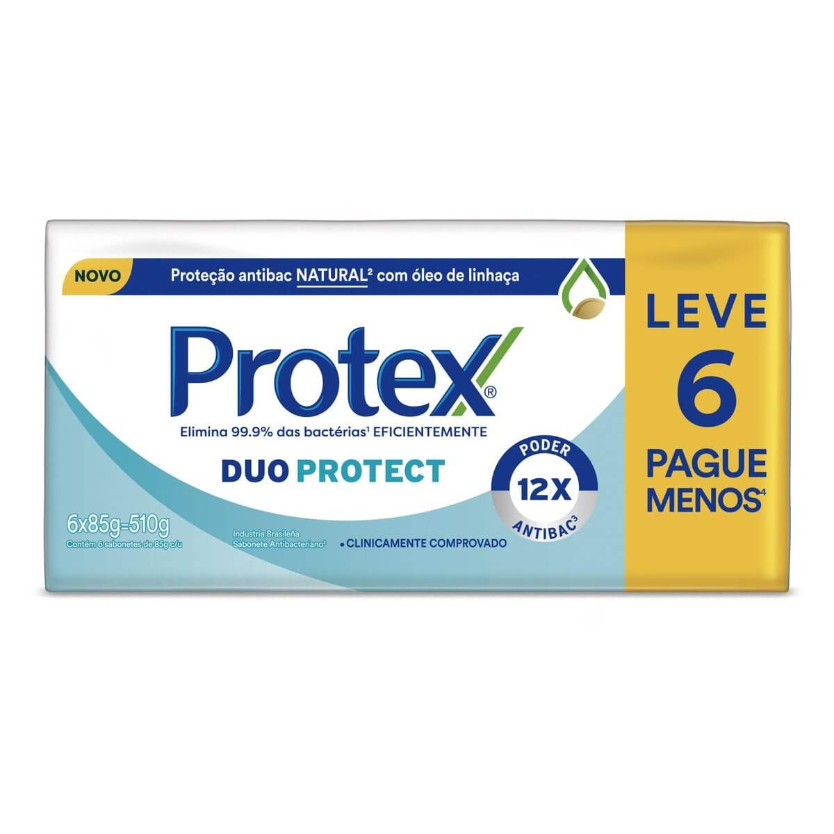 Kit Sabonete em Barra Protex Duo Protect Menor preço em Kit Sabonete em Barra Protex Duo Protect