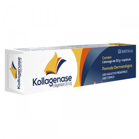 Kollagenase 0,6U/g Pomada Dermatológica com 30g