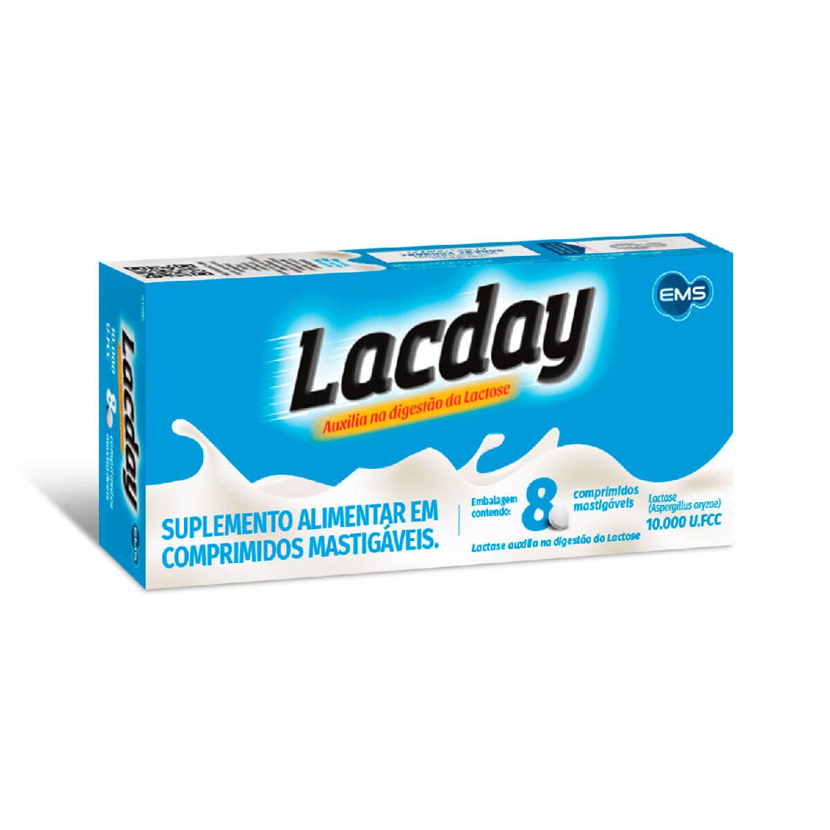 Lacday com 8 comprimidos mastigáveis