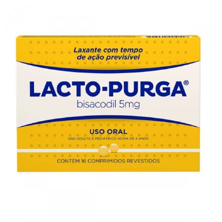 Laxante Fitoterápico Lacto-Purga 5mg com 16 comprimidos