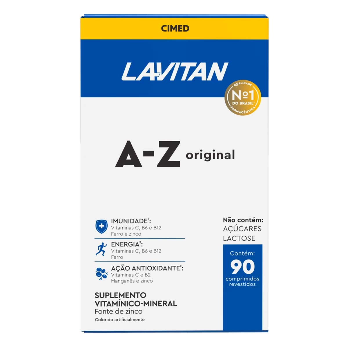 Polivitamínico Lavitan A-Z Homem 90 comprimidos