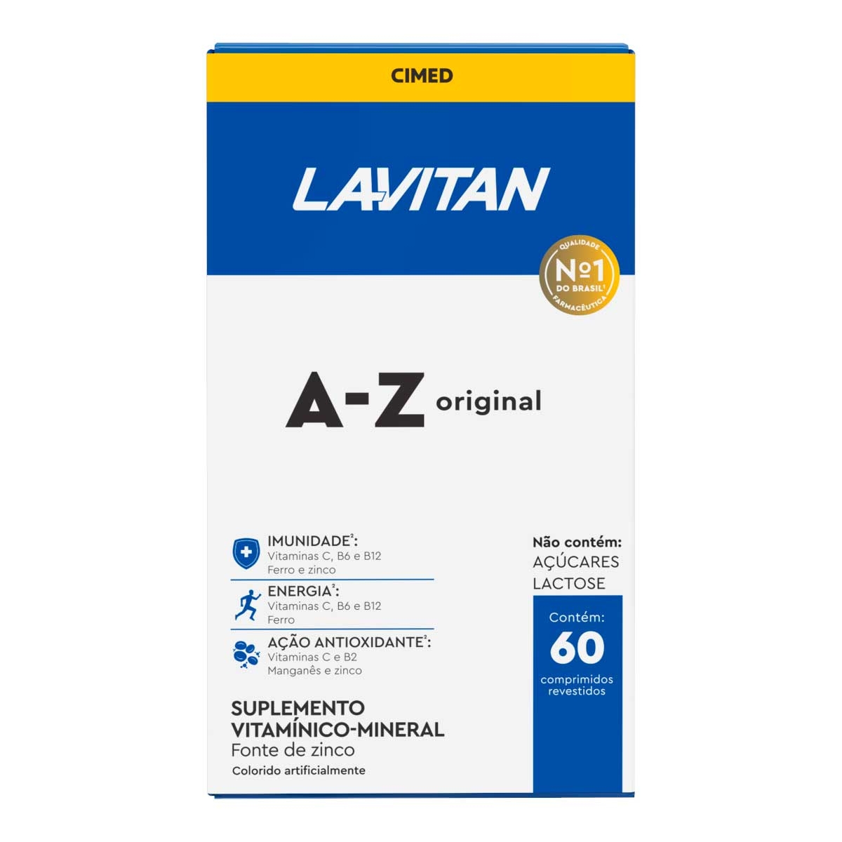 Suplemento Vitamínico-Mineral Lavitan A-Z Original - 60 Comprimidos