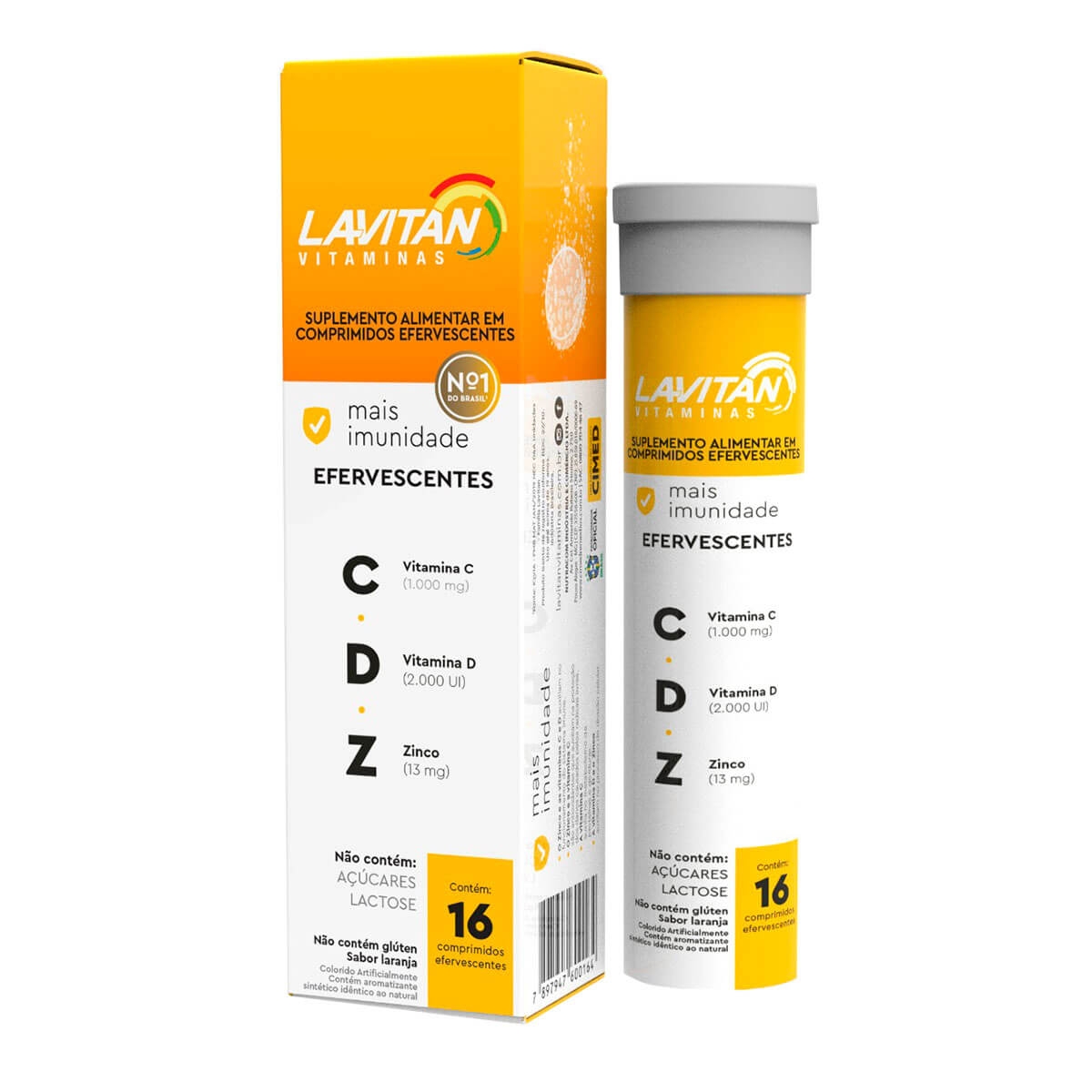 Suplemento Alimentar Lavitan CDZ Sabor Laranja Sem Açúcar com 16 comprimidos efervescentes Menor preço em Suplemento Alimentar Lavitan CDZ Sabor Laranja Sem Açúcar com 16 comprimidos efervescentes