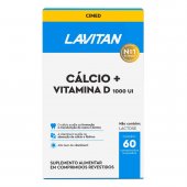 Suplemento Alimentar Lavitan Cálcio + D 1000UI com 60 Comprimidos
