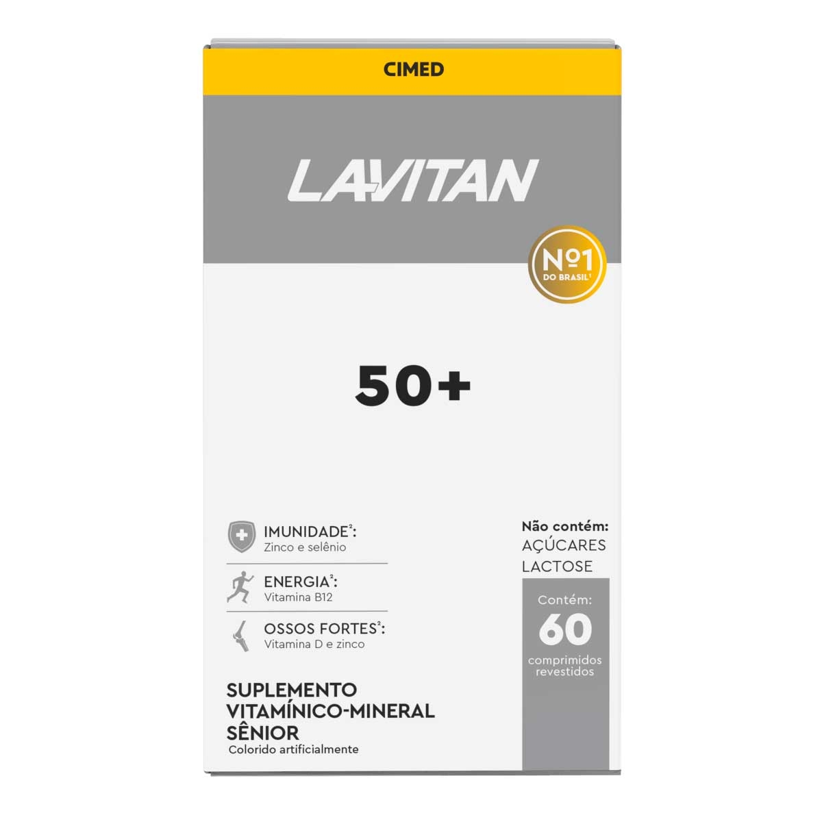 Suplemento Vitamínico-Mineral Lavitan Sênior 50+ com 60 comprimidos