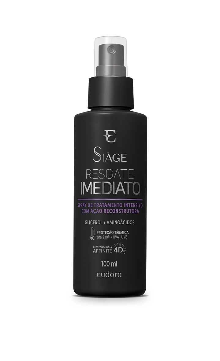 Leave-in Siàge Resgate Imediato Spray Térmico e Anti-frizz 100ml ...