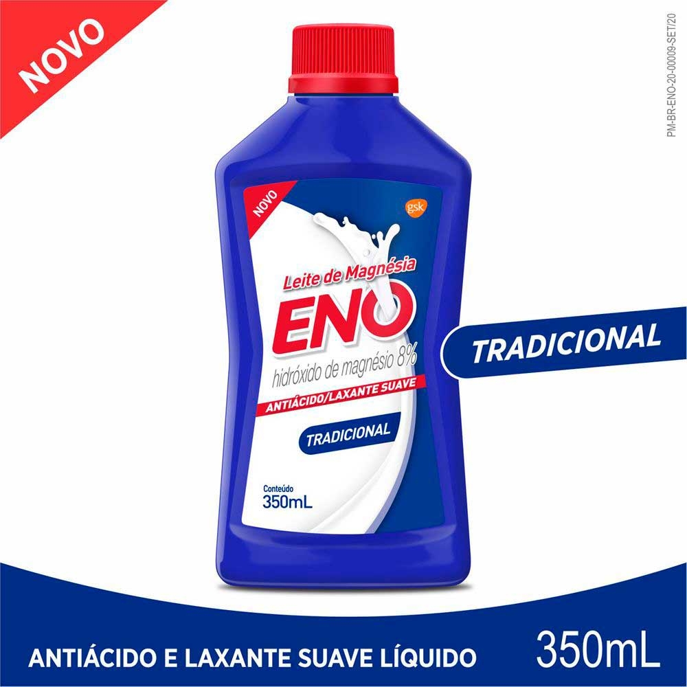 Leite de Magnésia Eno Sabor Tradicional Solução Oral 350ml