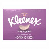 Lenço de Papel Kleenex Dermoseda Ultra Suave Caixa com 40 lenços