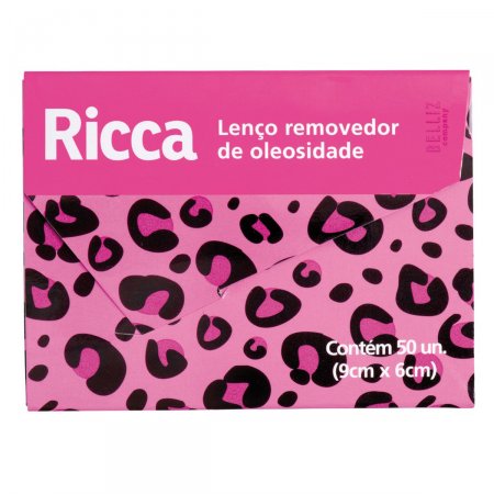 Lenço Removedor de Oleosidade Ricca com 50 unidades