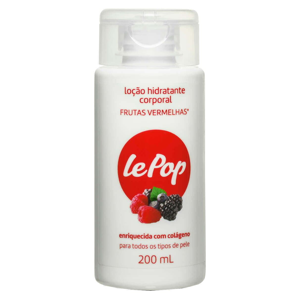 Loção Hidratante Corporal Lepop Frutas Vermelhas 200ml