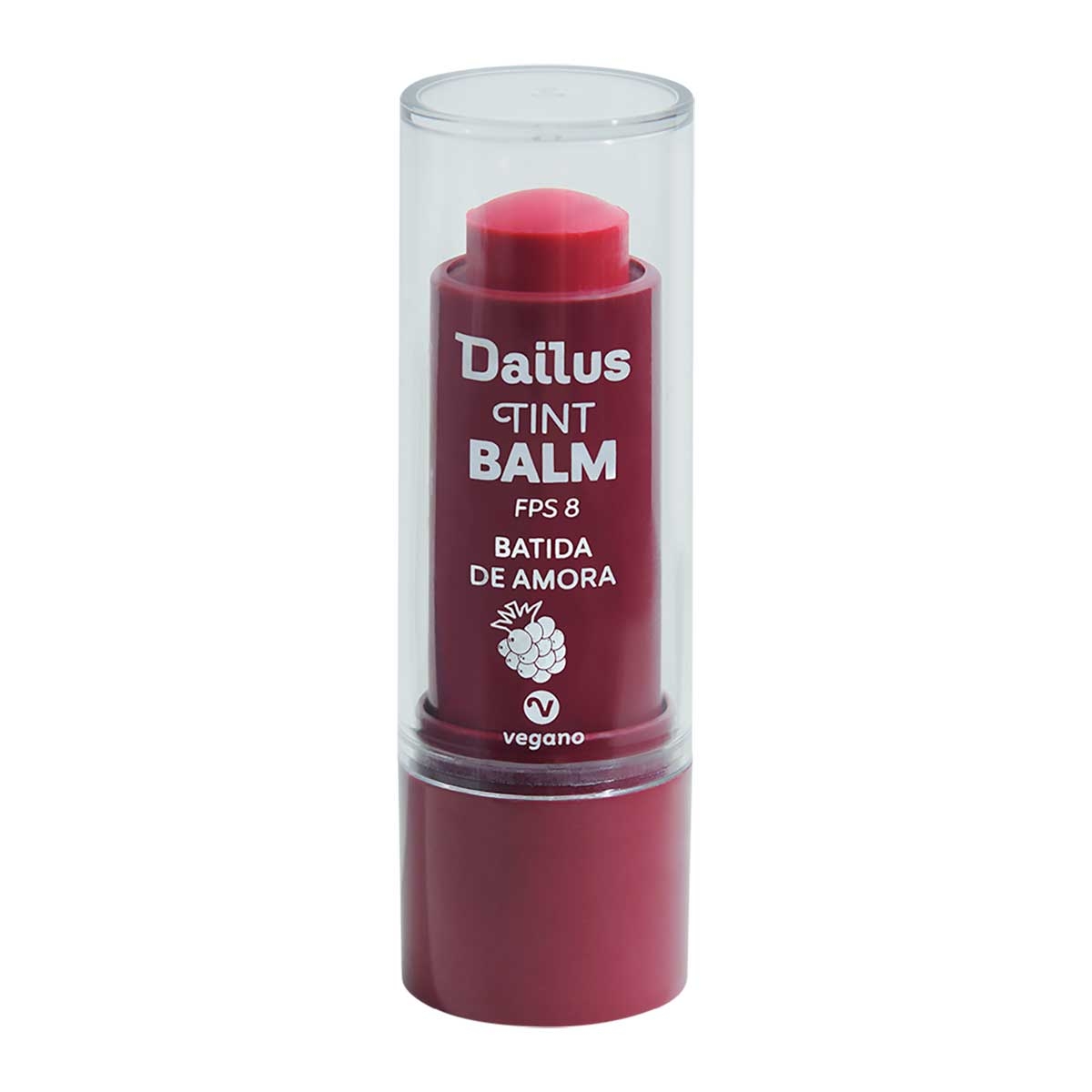 Lip Tint Balm Dailus Batida de Amora FPS 8 com 4ml 4ml