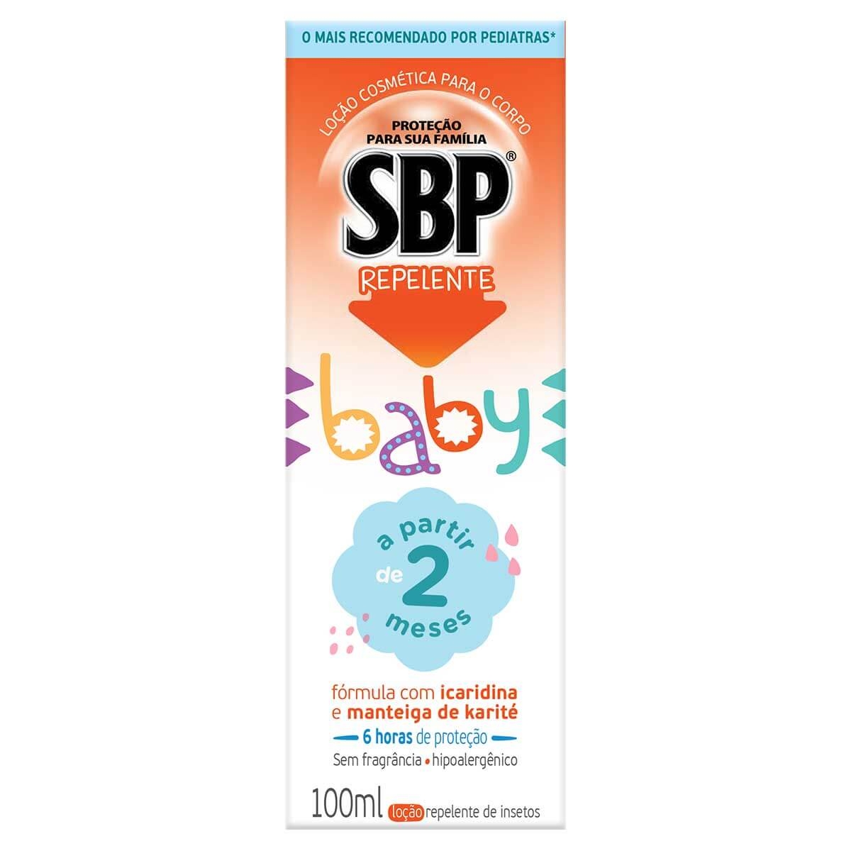 Repelente Infantil SBP Baby Sem Fragrância Loção Corporal com 100ml Menor preço em Repelente Infantil SBP Baby Sem Fragrância Loção Corporal com 100ml