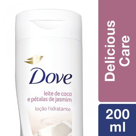 Loção Hidratante Dove Delicious Care Coco 200 ml | Droga Raia