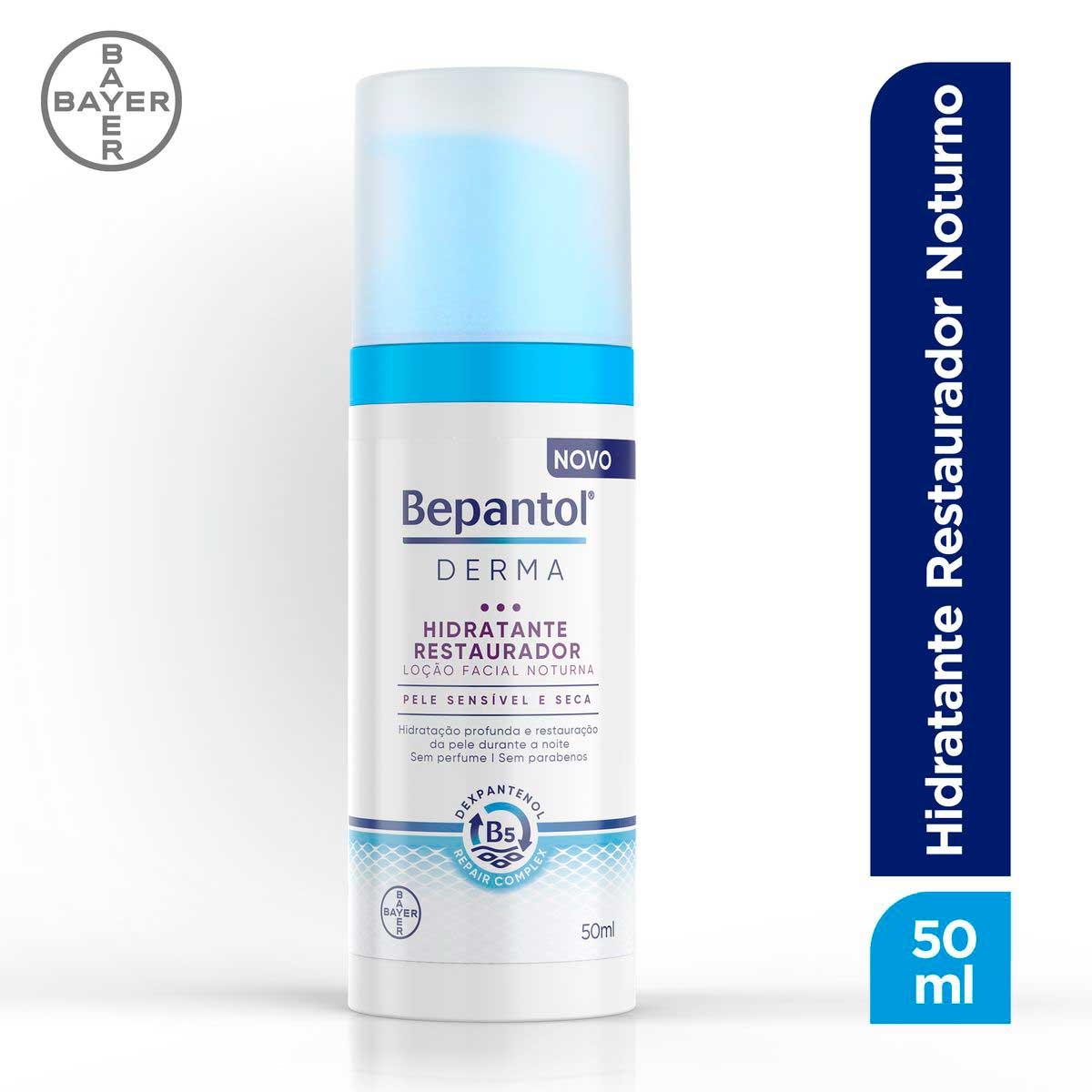 Loção Facial Noturna Bepantol Derma com 50ml Menor preço em Loção Facial Noturna Bepantol Derma com 50ml