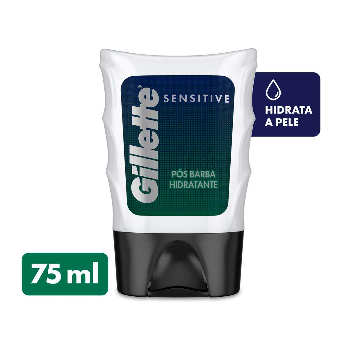 Loção Pós Barba Hidratante Gillette Sensitive para Peles Sensíveis com 75ml 75ml