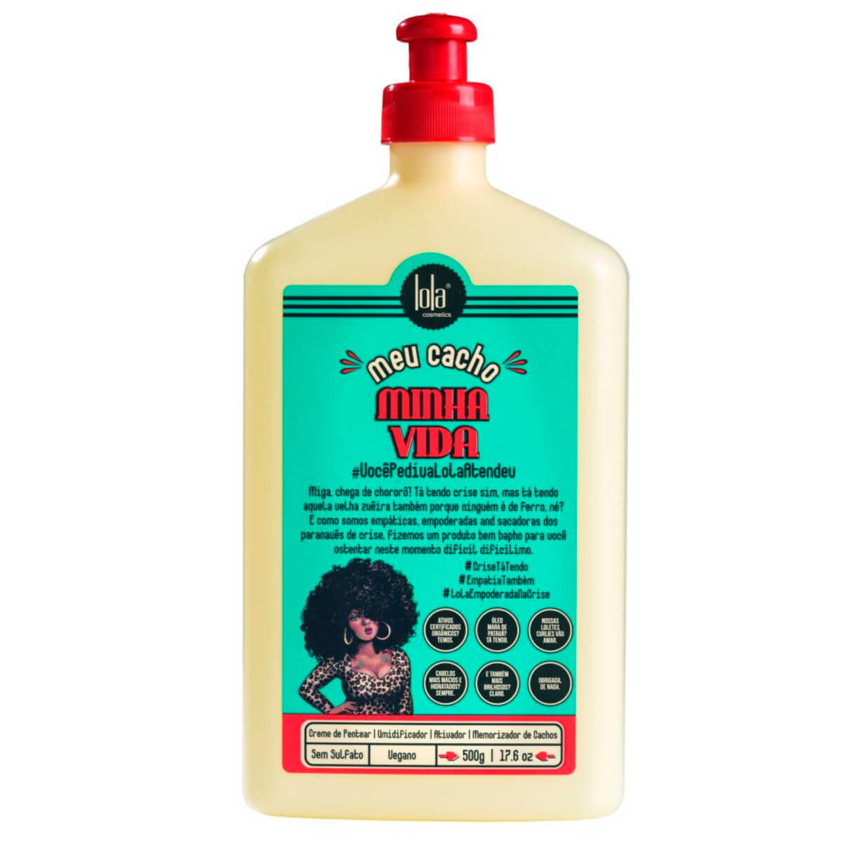 Creme para pentear Lola Meu Cacho Minha Vida com 500g Menor preço em Creme para pentear Lola Meu Cacho Minha Vida com 500g