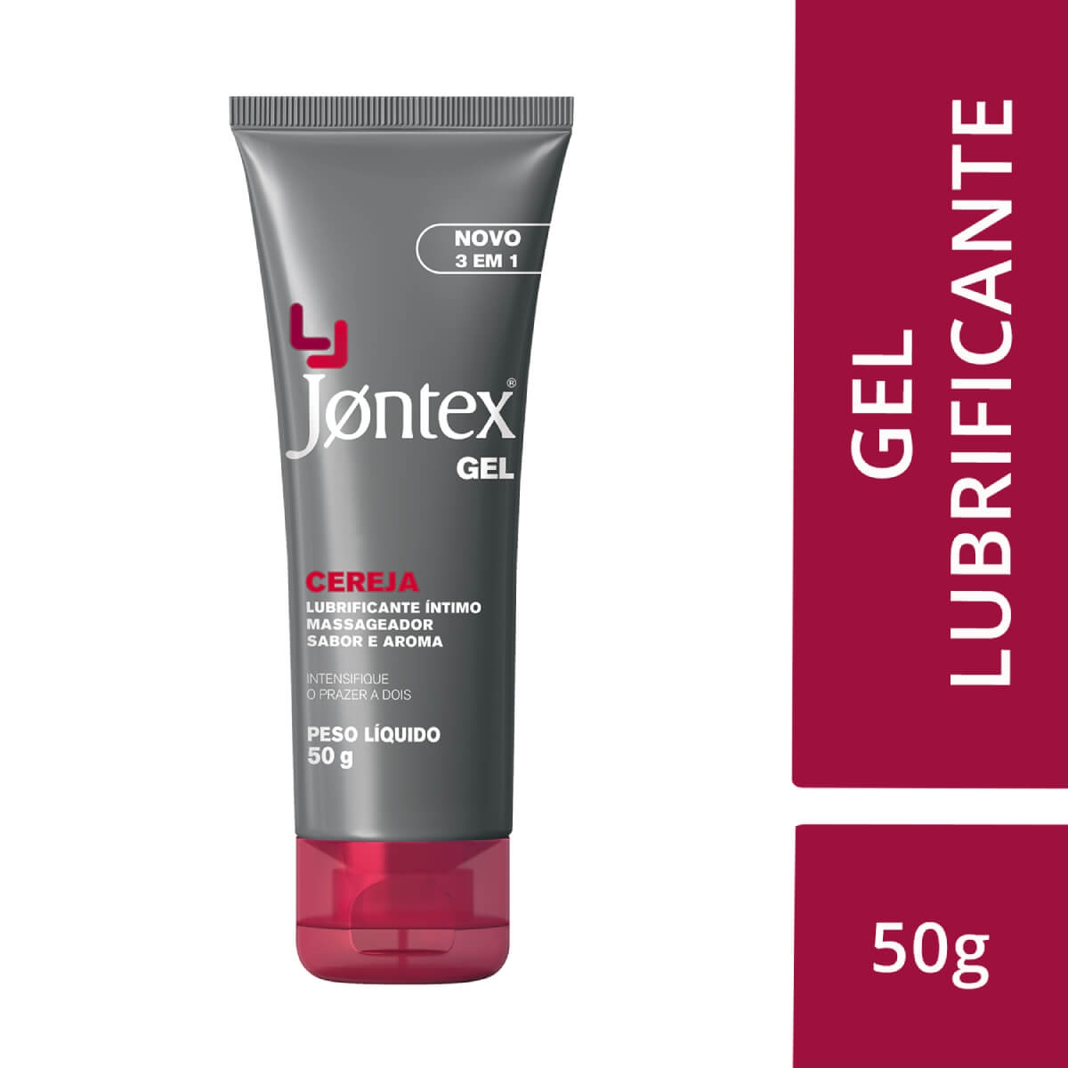 JONTEX GEL LUBRIFICANTE INTIMO CEREJA 3EM1 50G