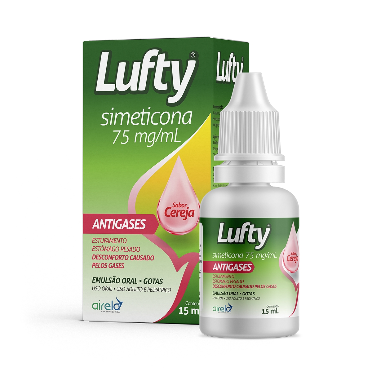 Lufty 75mg/ml Emulsão Oral Sabor Cereja 15ml
