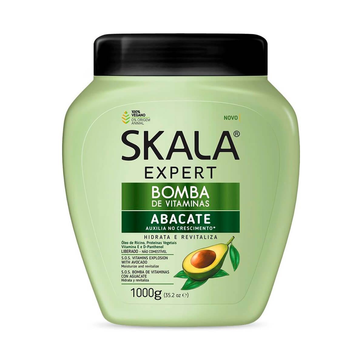 MÁSCARA DE HIDRATAÇÃO SKALA BOMBA DE VITAMINAS ABACATE COM 1KG