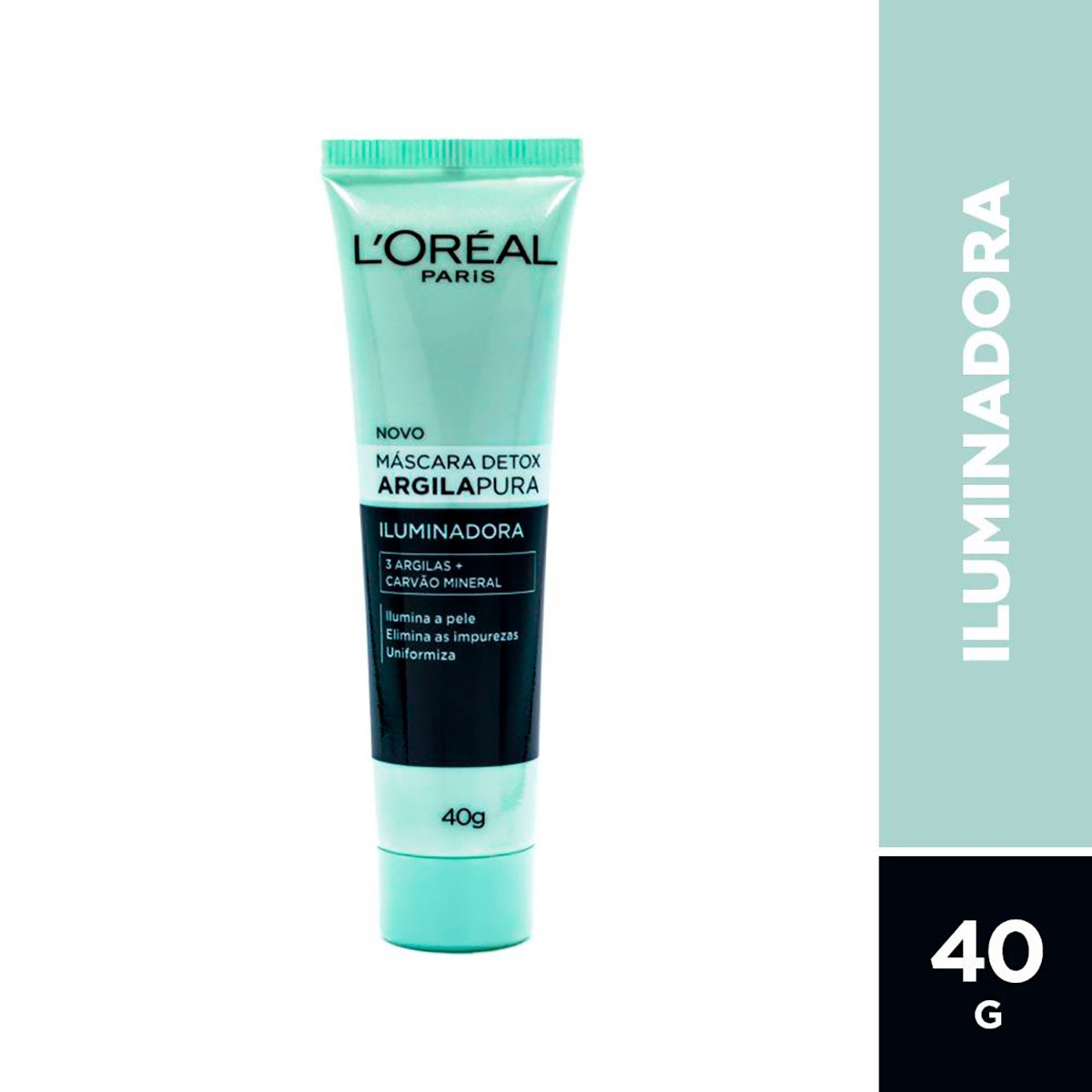 Máscara Facial Detox L'Oréal Argila Pura Iluminadora com 40g Menor preço em Máscara Facial Detox L'Oréal Argila Pura Iluminadora com 40g
