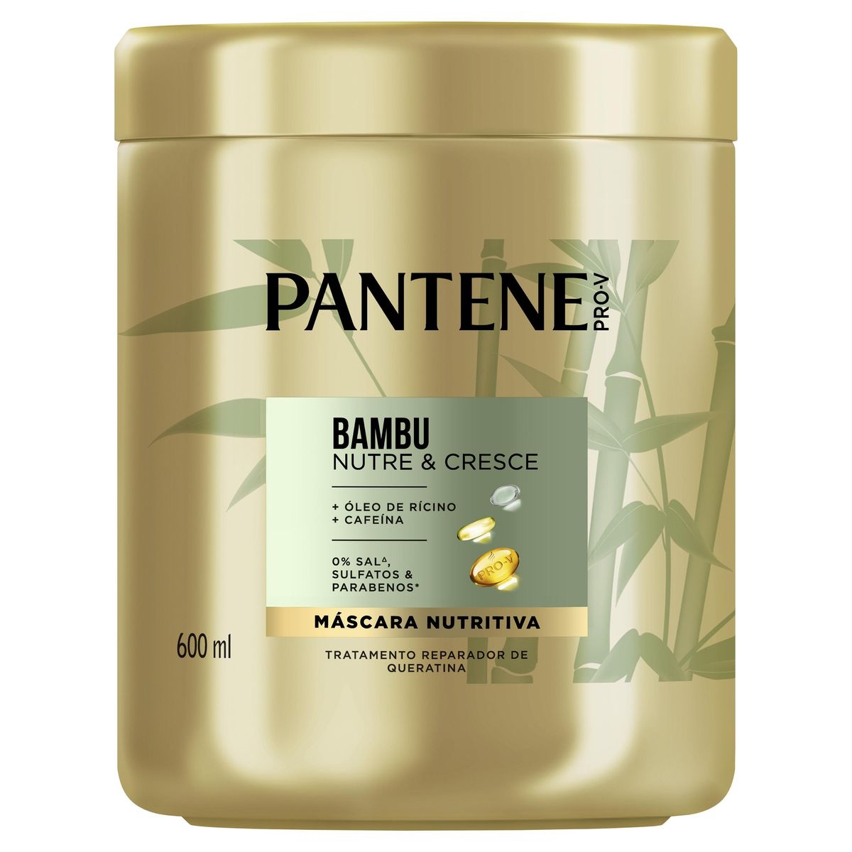 Máscara de Tratamento Nutritiva Capitar Pantene Bambu 600ml