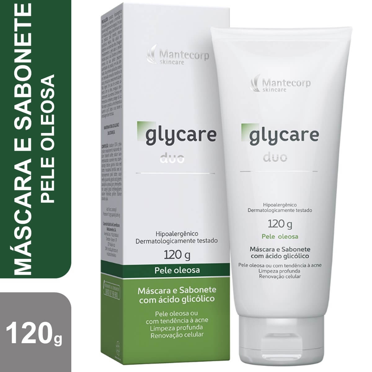 Máscara e Sabonete Facial Glycare Duo Mantecorp Pele Oleosa com 120g Menor preço em Máscara e Sabonete Facial Glycare Duo Mantecorp Pele Oleosa com 120g