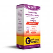 Maleato de Dexclorfeniramina 0,4mg/ml Solução Oral 120ml Prati Donaduzzi Genérico