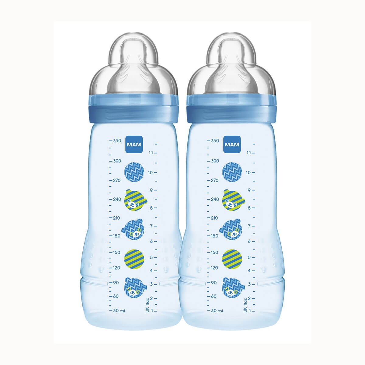 Mamadeira MAM Easy Active Azul 4 meses+ com 2 unidades Menor preço em Mamadeira MAM Easy Active Azul 4 meses+ com 2 unidades